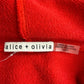 alice & olivia Red Vernie LOVE Graphic Hoodie Size XS