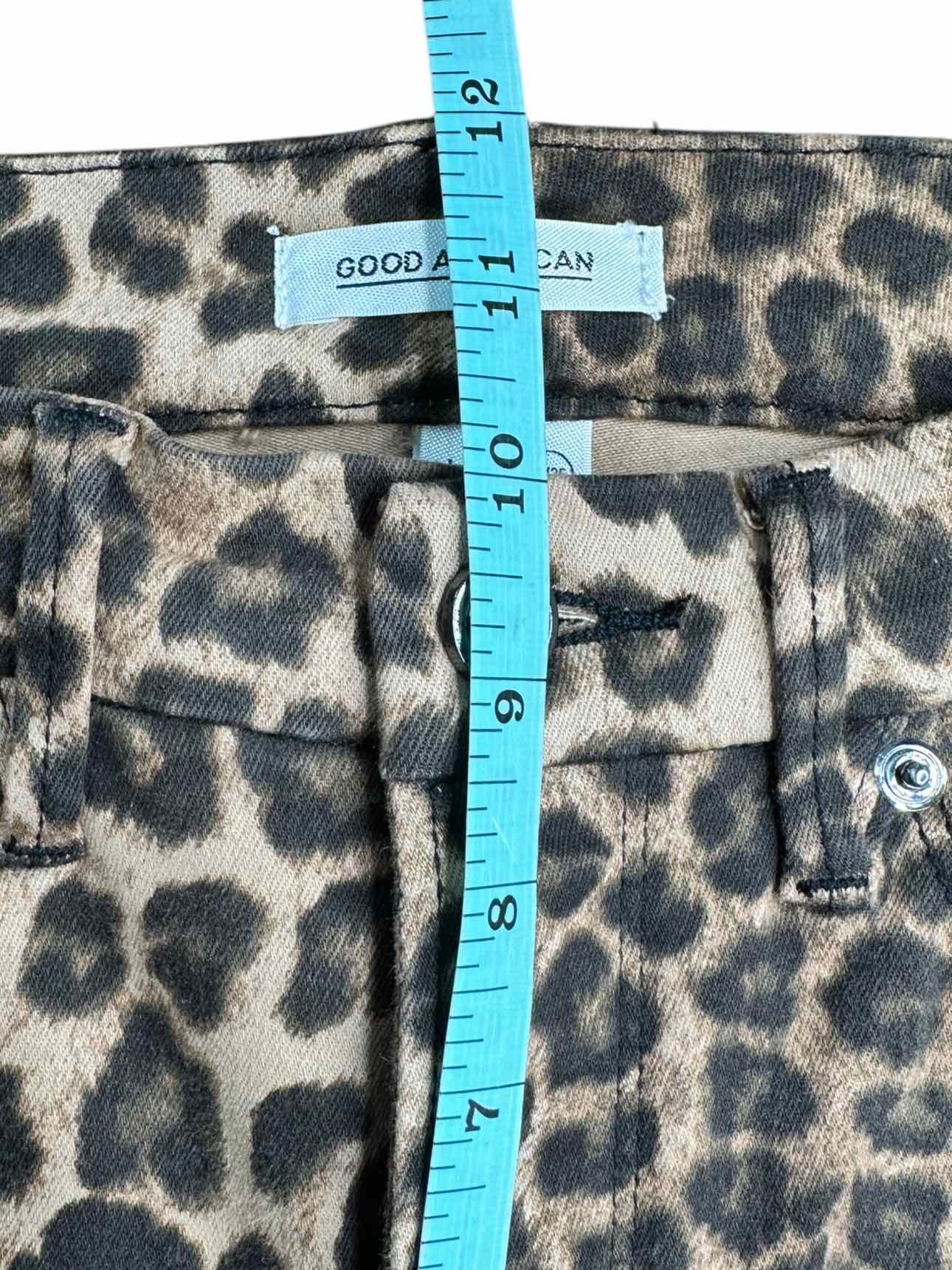 GOOD AMERICAN Cheetah Skinny Jeans Size 25