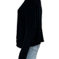 MILLY Black Wool Blend Sweater Cardigan Jacket Size L