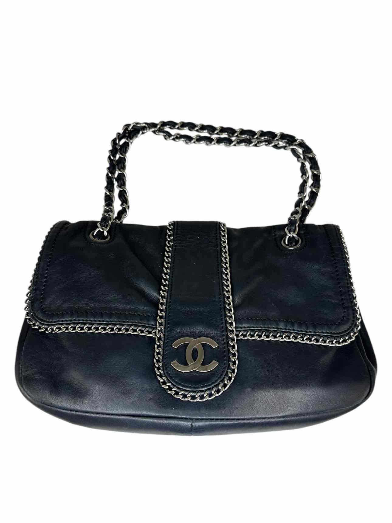 CHANEL Black Madison Flap Shoulder Bag