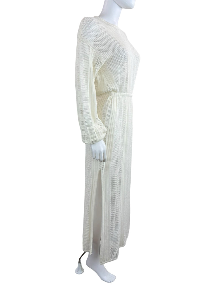 Spell Ivory Open-Knit Maxi Dress Size XS