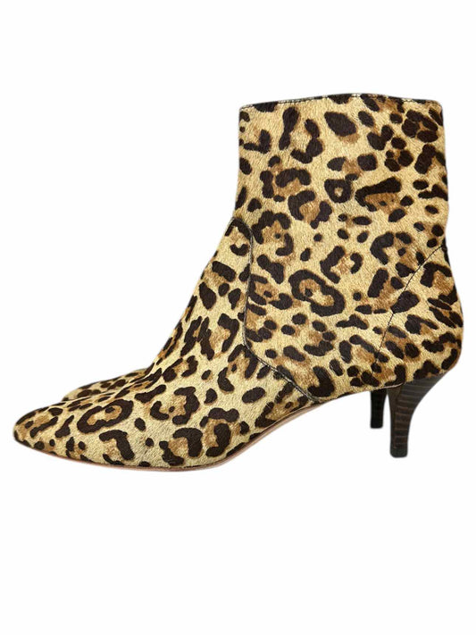 Loeffler Randall Kassidy Leopard Booties Size 8