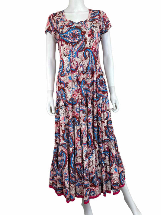 Soft Surroundings Rose Paisley Maxi Dress Size S