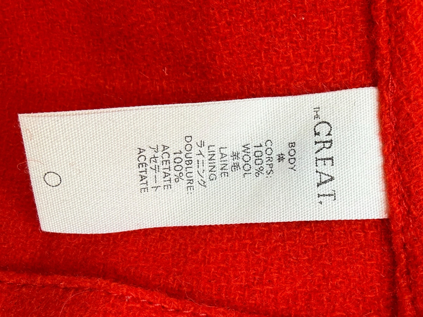 The Great. Coat Size 0