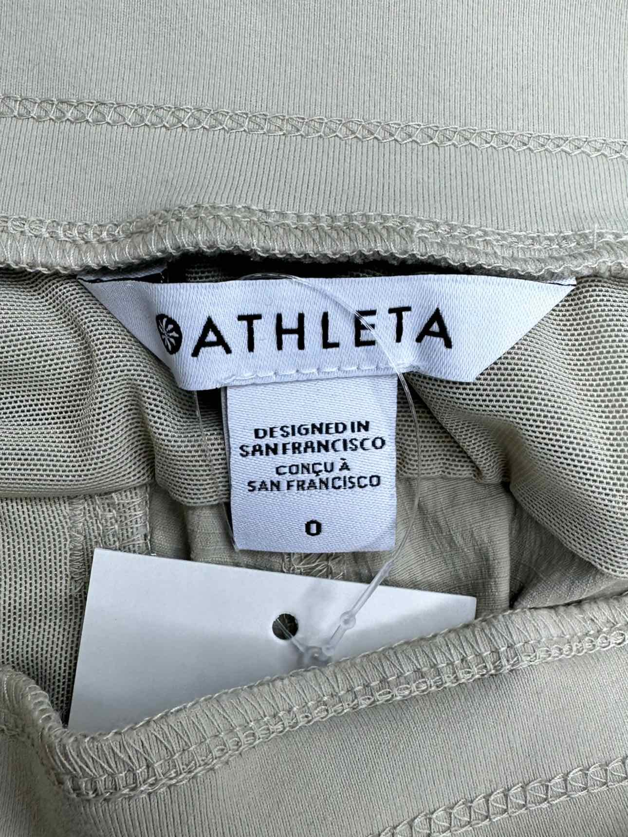 ATHLETA Khaki Quick Dry Active Pants Size 0