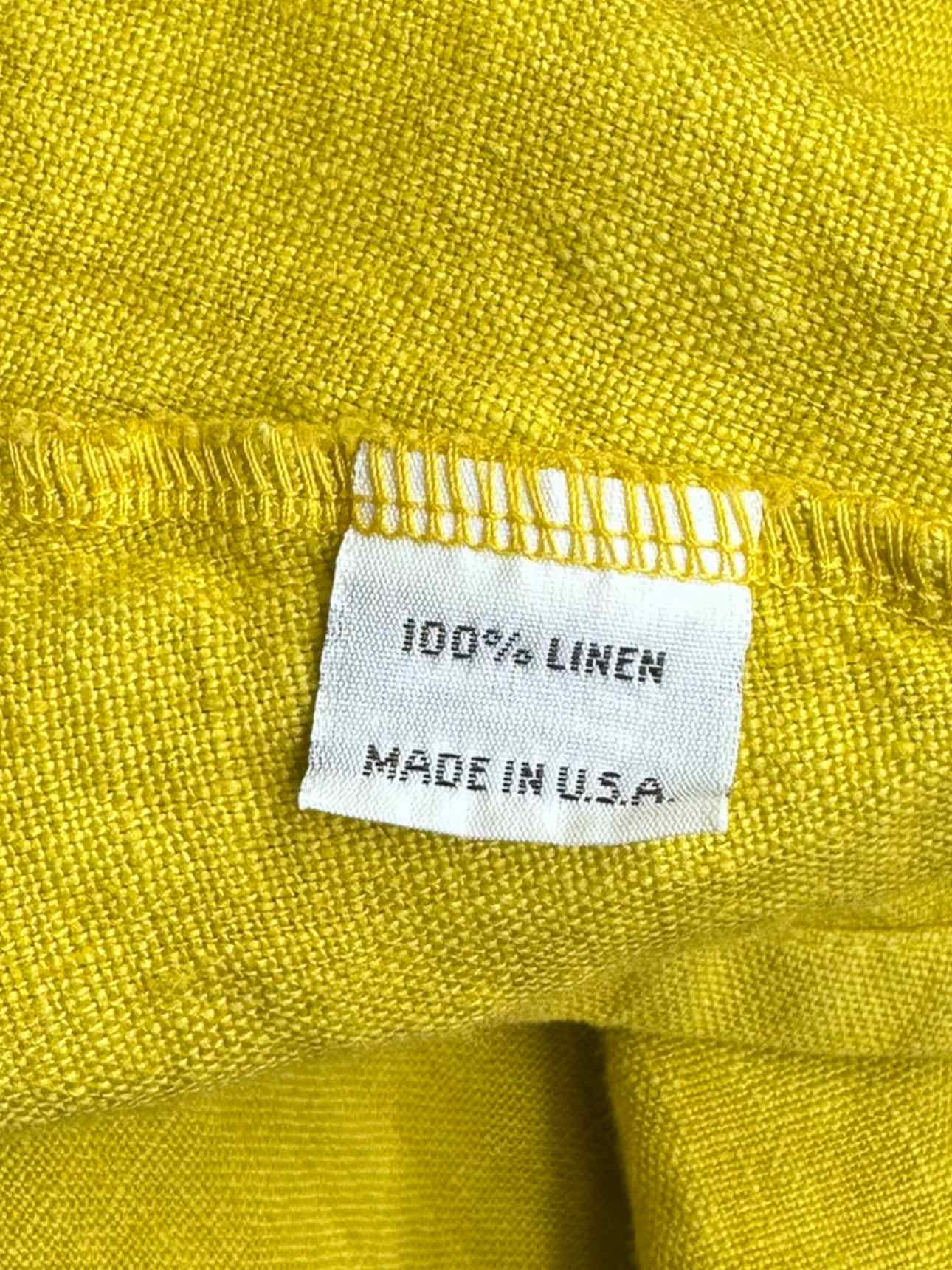 bryn WALKER NWT Yellow 100% Linen MARCELLA Jacket Size S