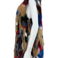 GIANNI BINI Multi-colored Fauc Fur Vest Size XL