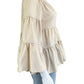 rebecca taylor Cream Tiered Blouse Size M