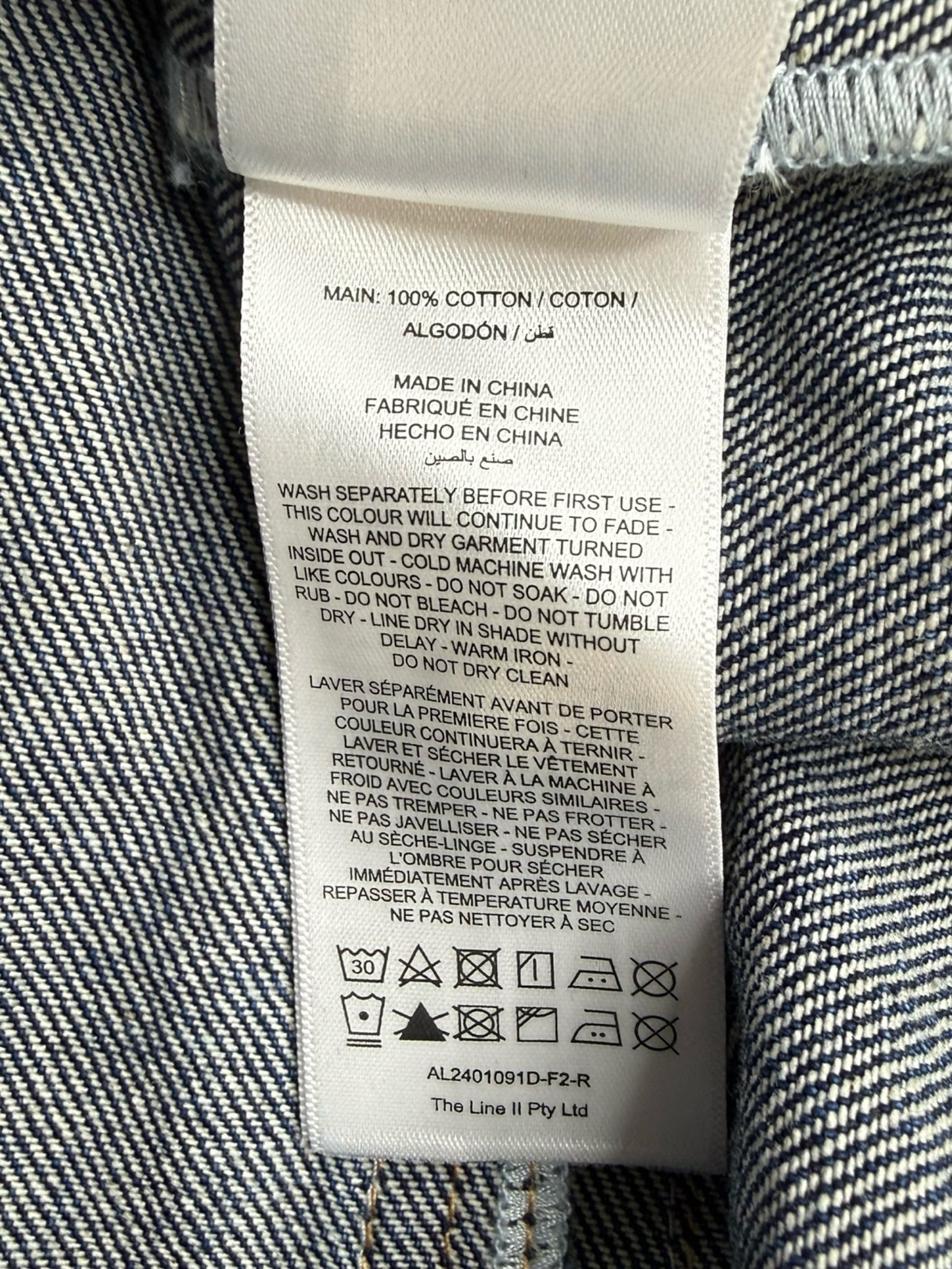 Acler Blue Denim 'Valleybrook Mini Dress' Size 4 alineconsignment Acler Blue Denim 'Valleybrook Mini Dress' Size 4 alineconsignment