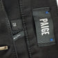 PAIGE Black Fog Luxe Coating NELLIE Trousers Size 29