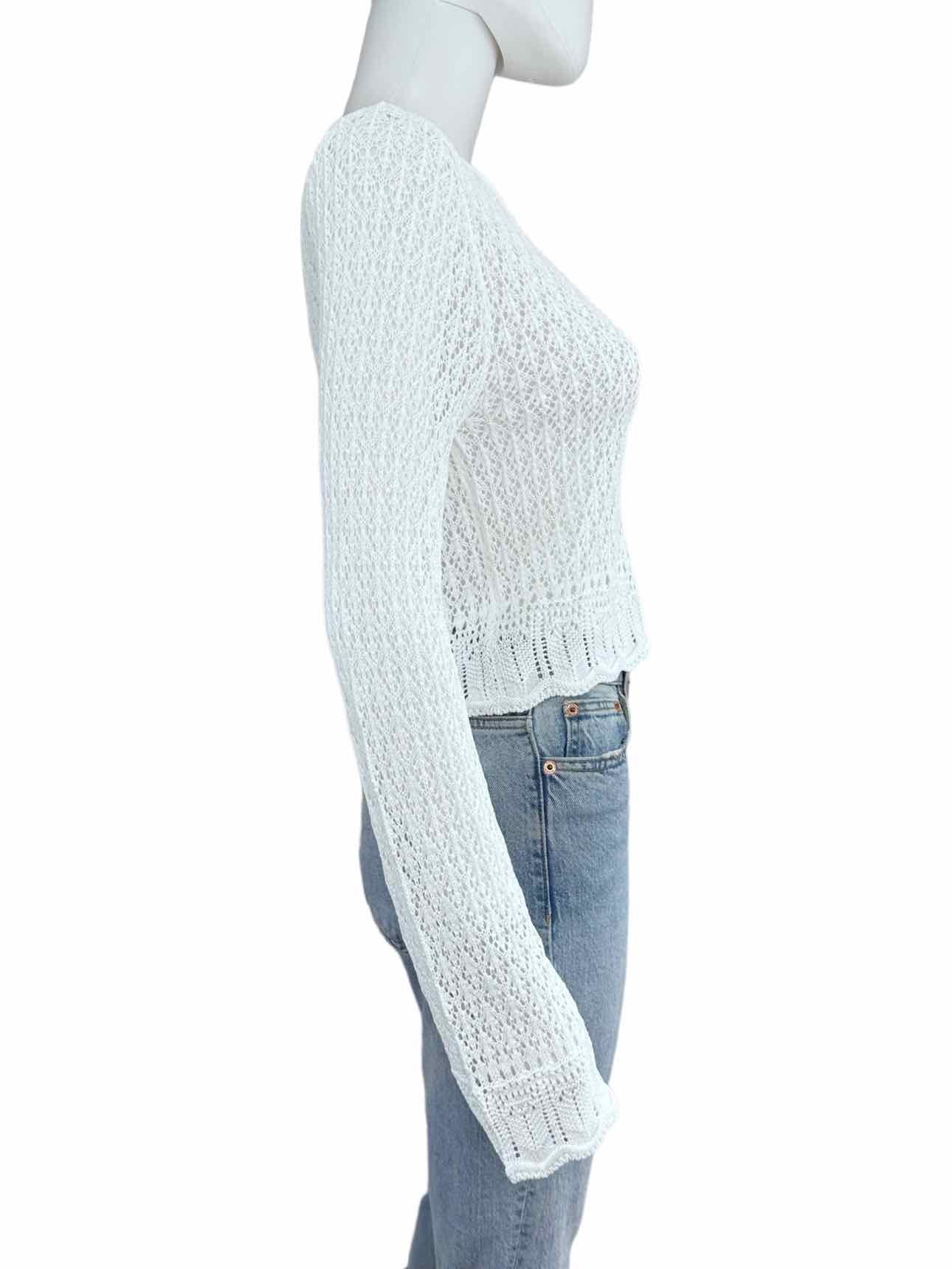 bobiBLACK NWT White Sweater Size S