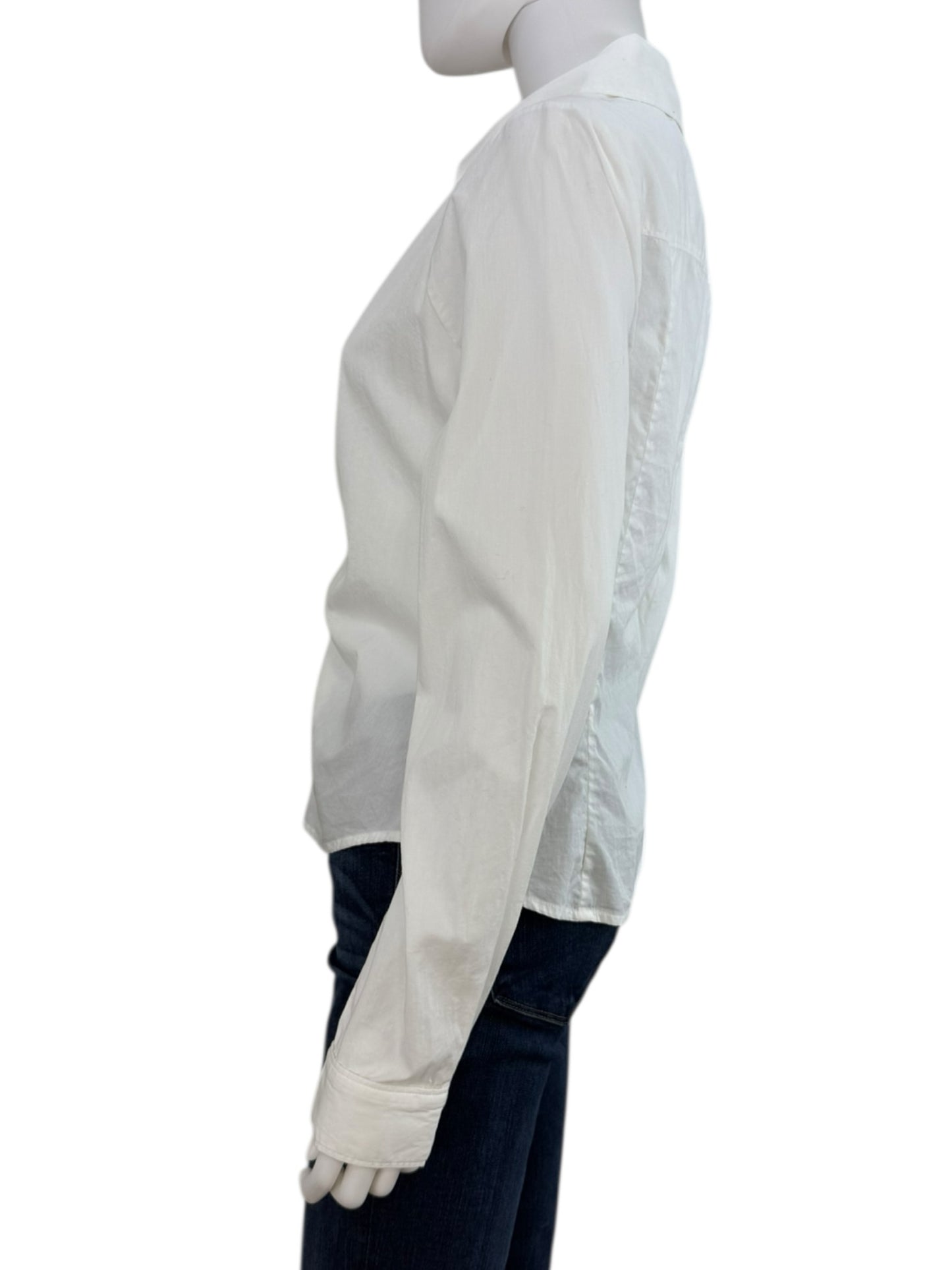 PAIGE White Button-Down Shirt Size M