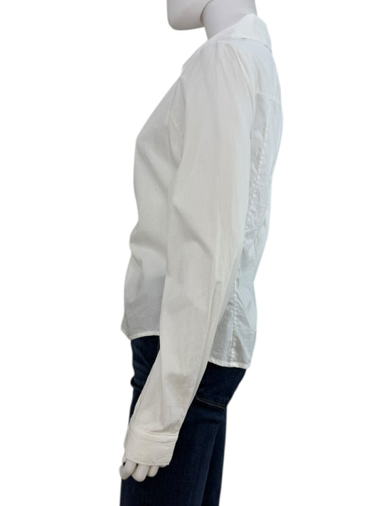 PAIGE White Button-Down Shirt Size M