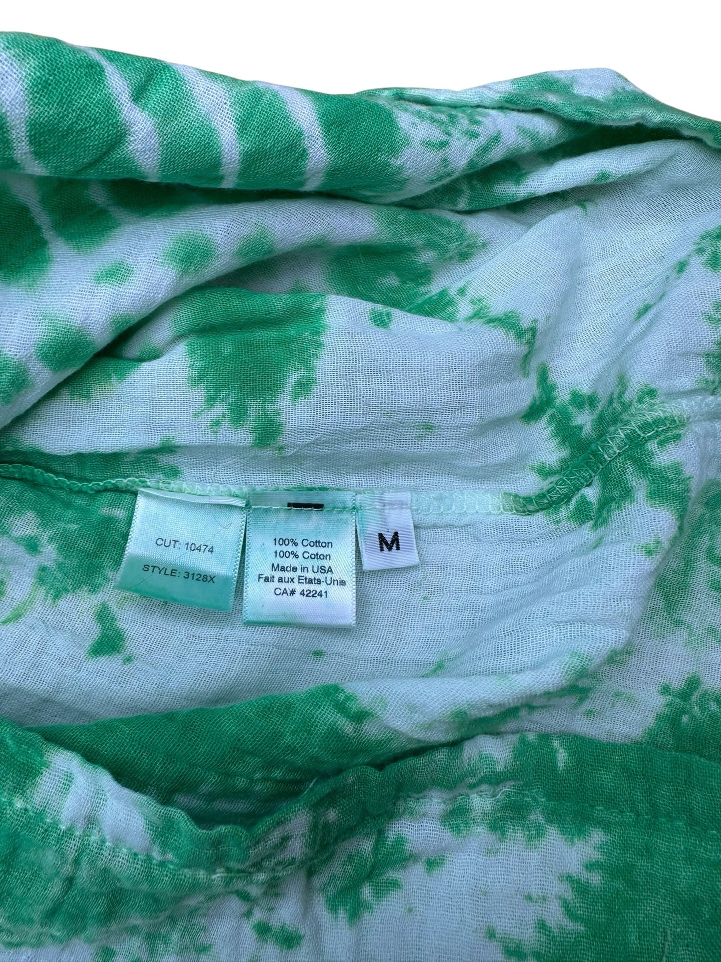 stark Green Tie-Dye Pants Jumpsuit Size M