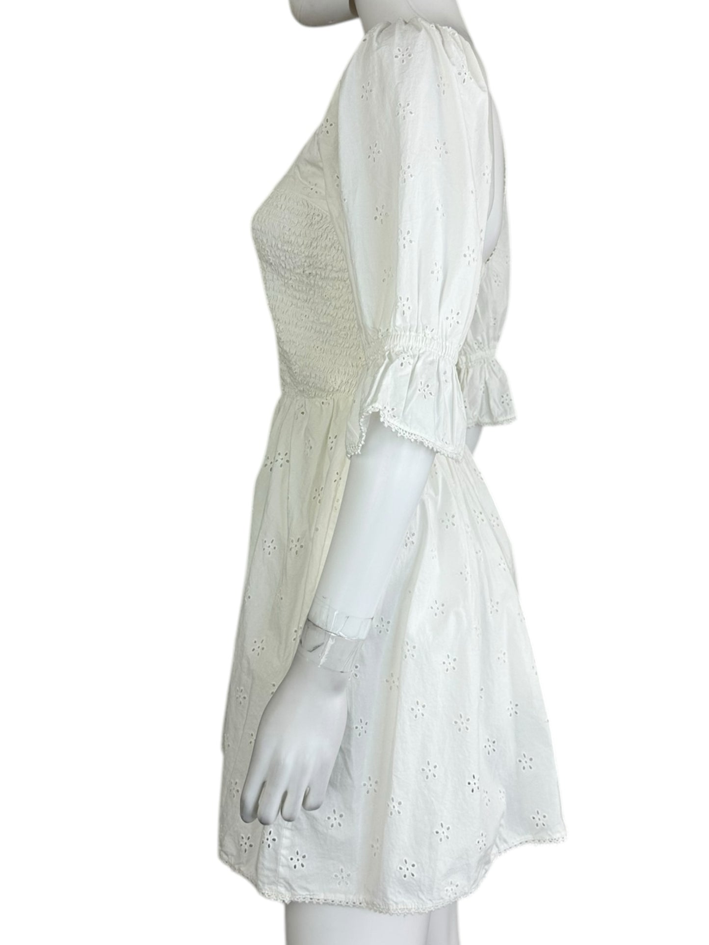 Spell White Mini Sundress Size XS