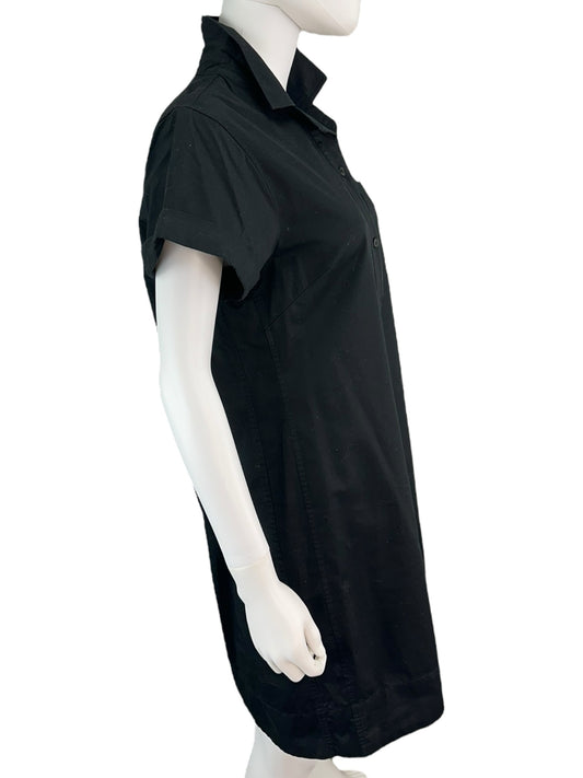 J. Crew Black 100% Cotton Shirt Dress Size MP