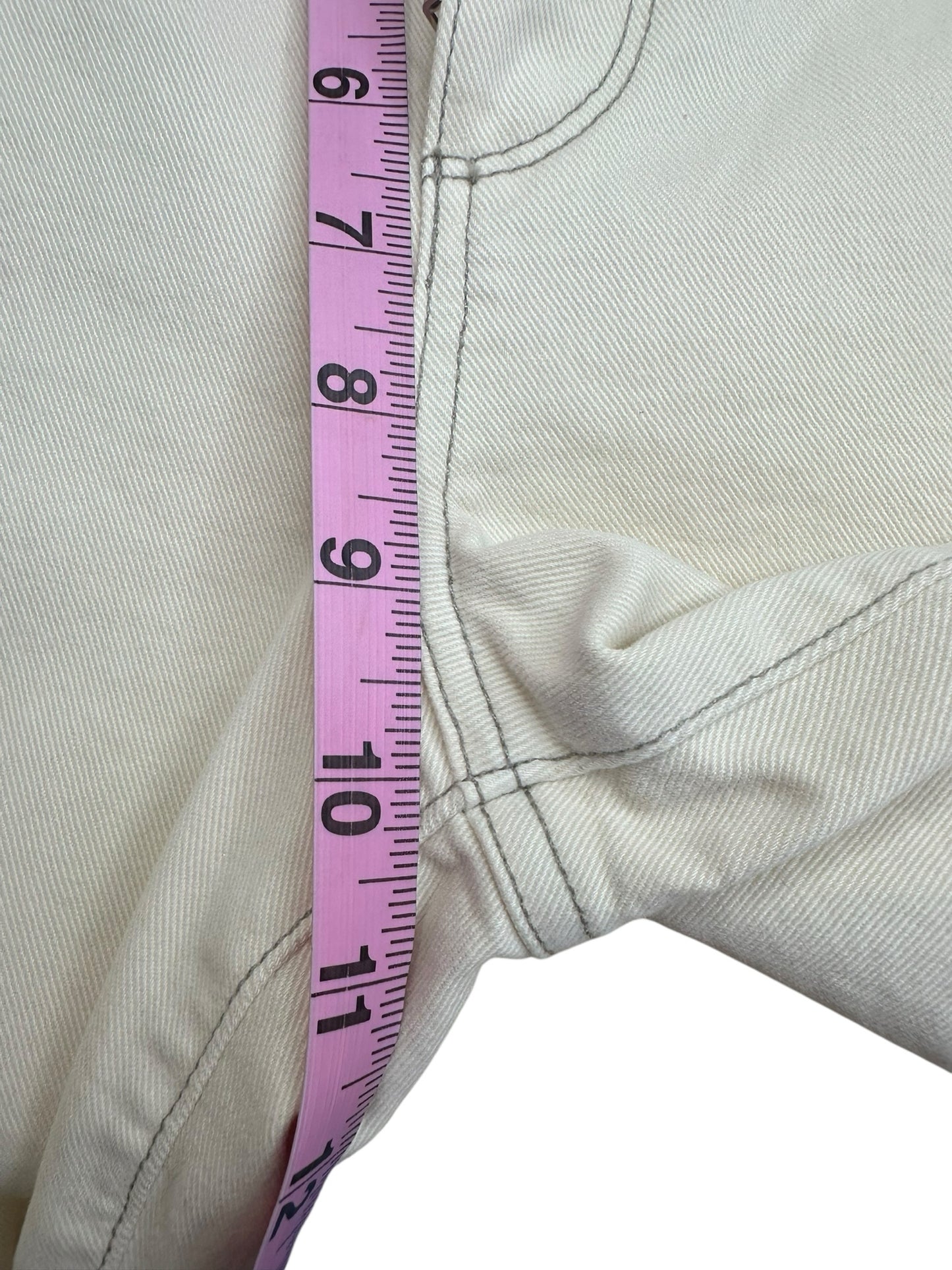 PAIGE NWT Cream Hoxton Straight Ankle Jean Size 27
