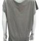 GF Collection Gray Velvet Blouse Size L