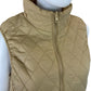 LANDS' END Tan Quilted Puffer Vest Size L