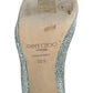 JIMMY CHOO Luna Champagne Glitter Peeptoe Pumps Size 38.5