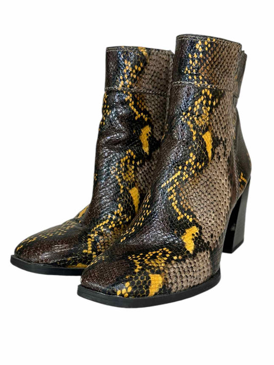 Franco Sarto Generous Python Booties Size 7.5