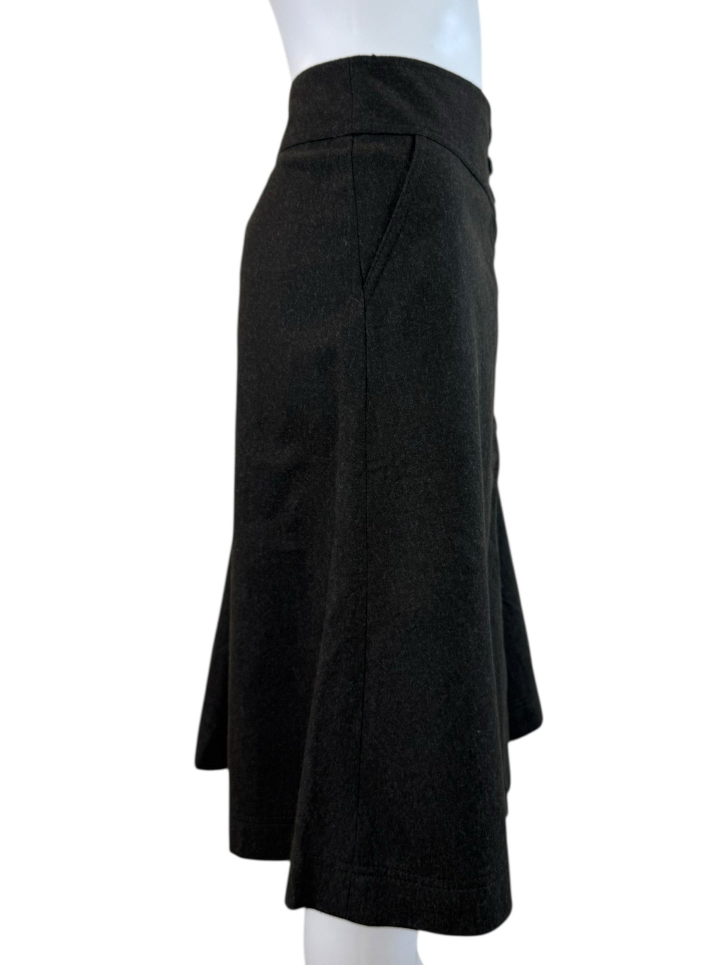 BANANA REPUBLIC Olive Green Wool Skirt Size 4