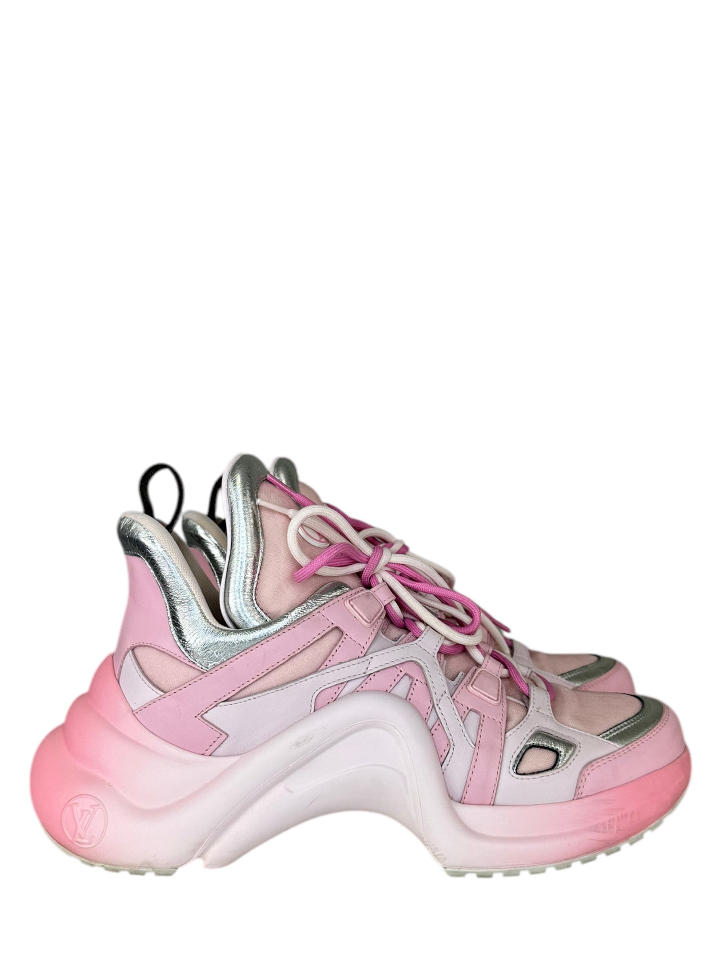 LOUIS VUITTON Pink Ombre ARCHLIGHT Sneaker Size 41