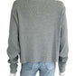 oko Gray Ribbed Knit Top Size XS