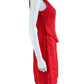 VINCE CAMUTO Red Floral Lace Dress Size 6