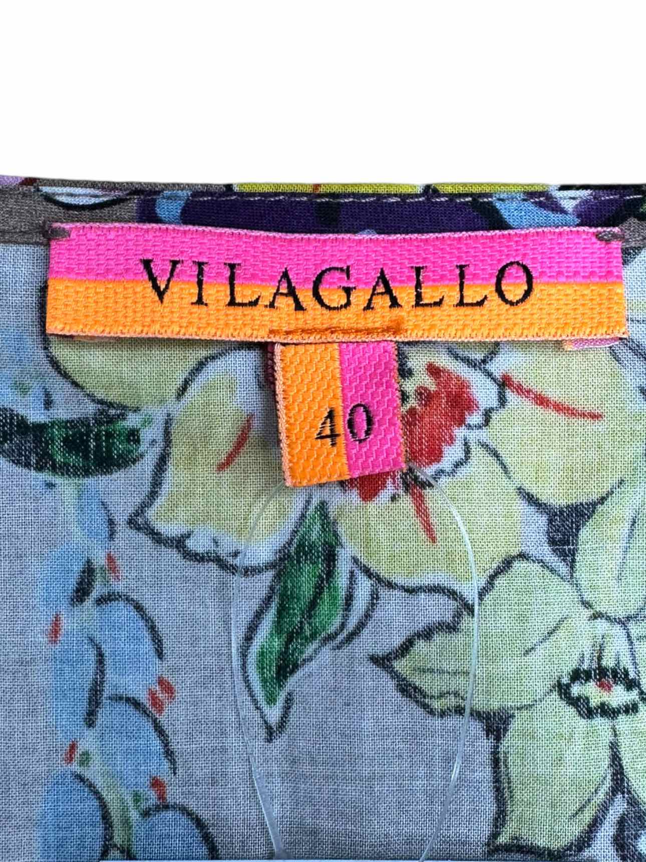 VILAGALLO Brown Floral Dress Size 10