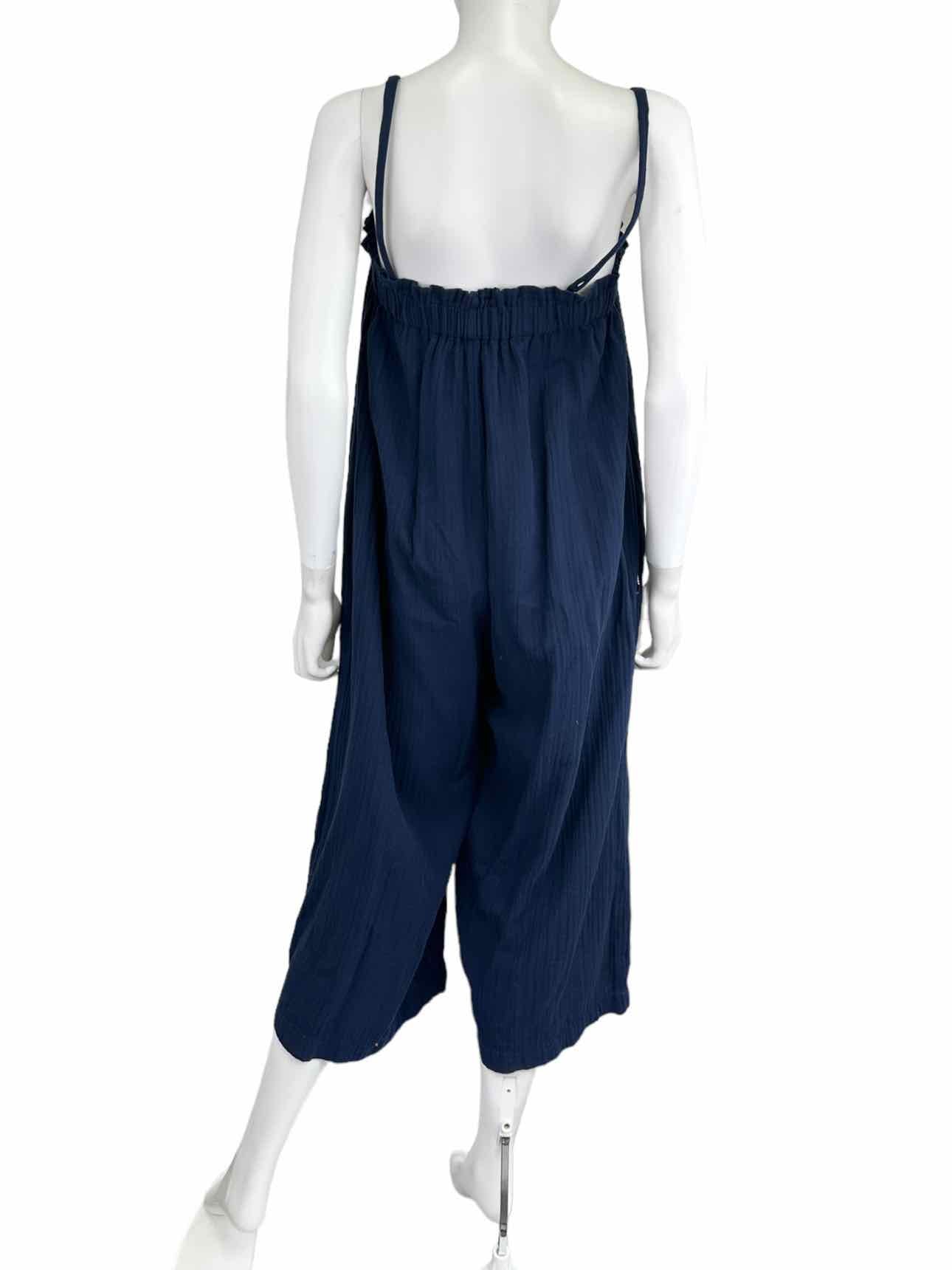 SUNDRY Navy Blue Gauze Jumpsuit Size 0