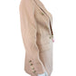 Belle & Bloom NWT Blush Pink Princess Polina Tweed Blazer Size L