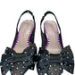 Betsy Johnson NWOT Black Rhinestone Dafney Pointed-Toe Slingback Pumps Size 7