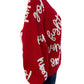 Queen of Sparkles Red Go Fight Win Sweater Cardigan Size L