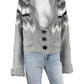 JOHN + JENN NWT Gray Brady Sweater Cardigan Size XS