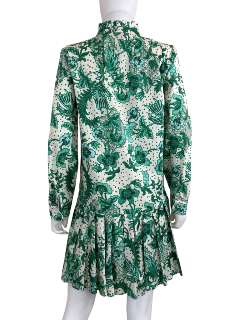 TUCKERNUCK Green Paisley Mini Dress Size M