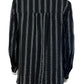 Chelsea & Violet NWT Black Striped Button Down Shirt Size M