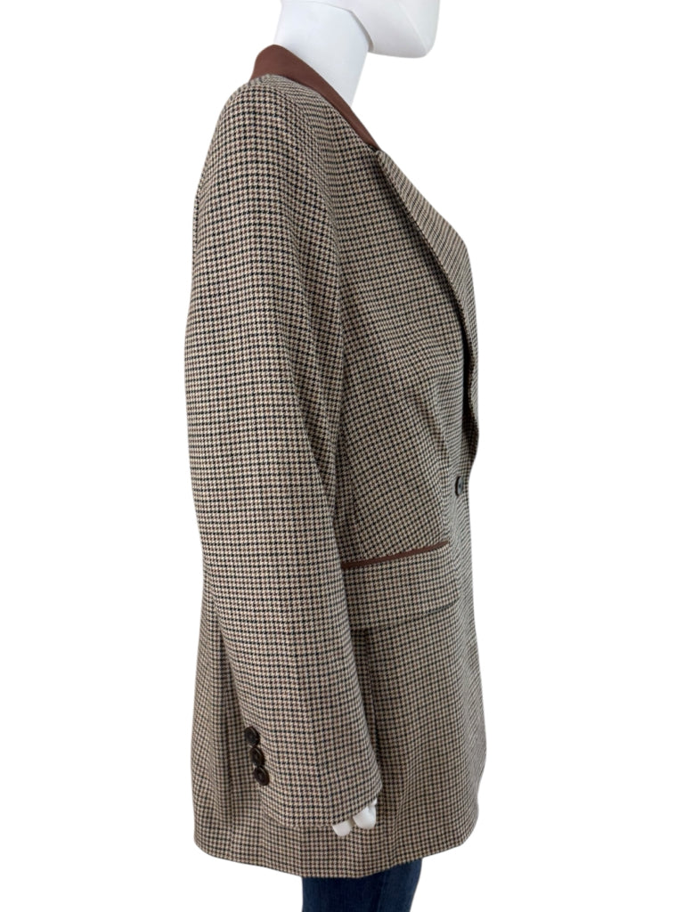 Talbots NWT Autumn Check Relaxed 90's Blazer Size 12