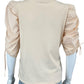 FRAME Pink Puff Sleeve Blouse Size L