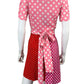 LE SUPERBE NWT Pink Polka Dot Wrap Mini Dress Size S