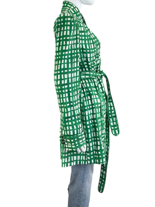 cabi NWT Circuit Green Grid Jacket Size M