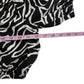 Rails Black Zebra Evy One Shoulder Cropped Top & Skirt Size XS