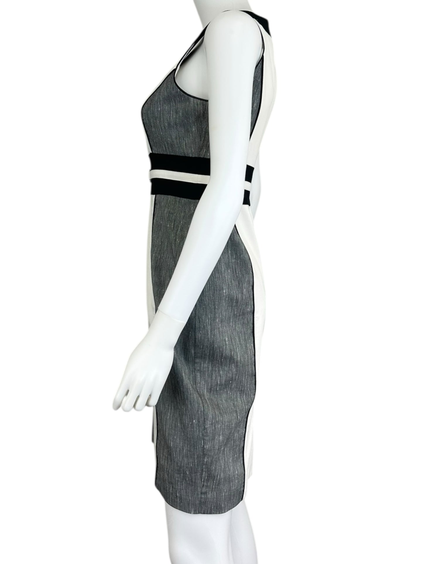 White House Black Market Color Block Workwear Dress Size 2