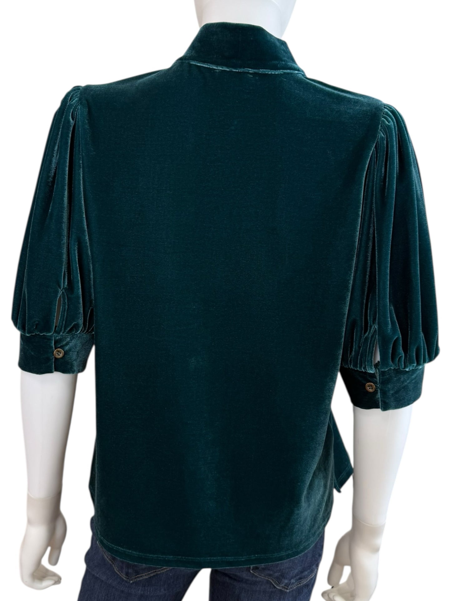 S'edge Green Jewel Celeste Blouse Size S