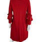 KATHERINE BARCLAY Red Knit Mini Dress Size M