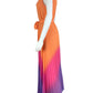 TAYLOR Ombre Pleated Maxi Dress Size M