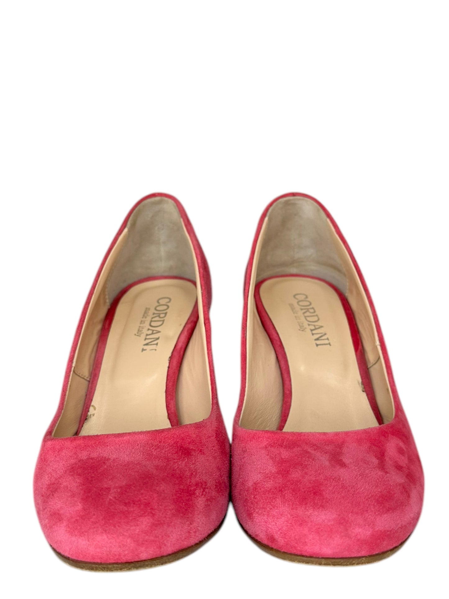 CORDANI Pink Suede Block Heel Size 37