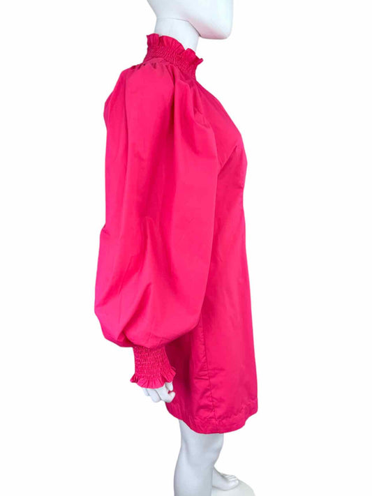 en saison Pink Puff Sleeve Mini Dress Size S