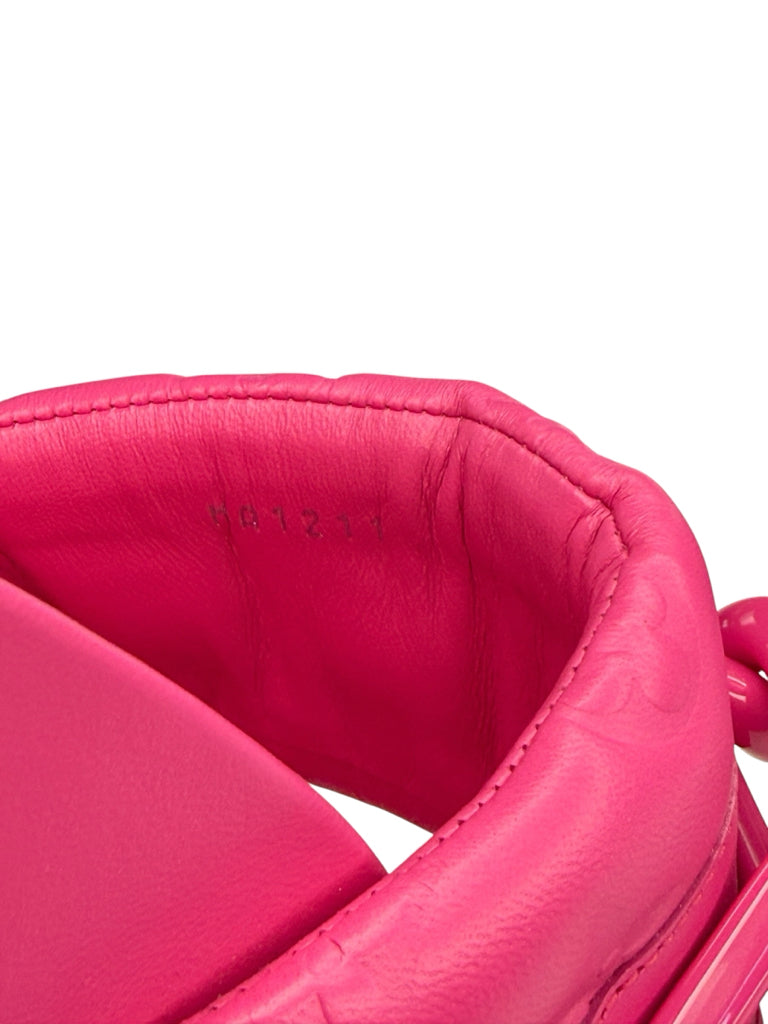 Louis Vuitton Hot Pink Sunset Flat Comfort Mule Size 37.5