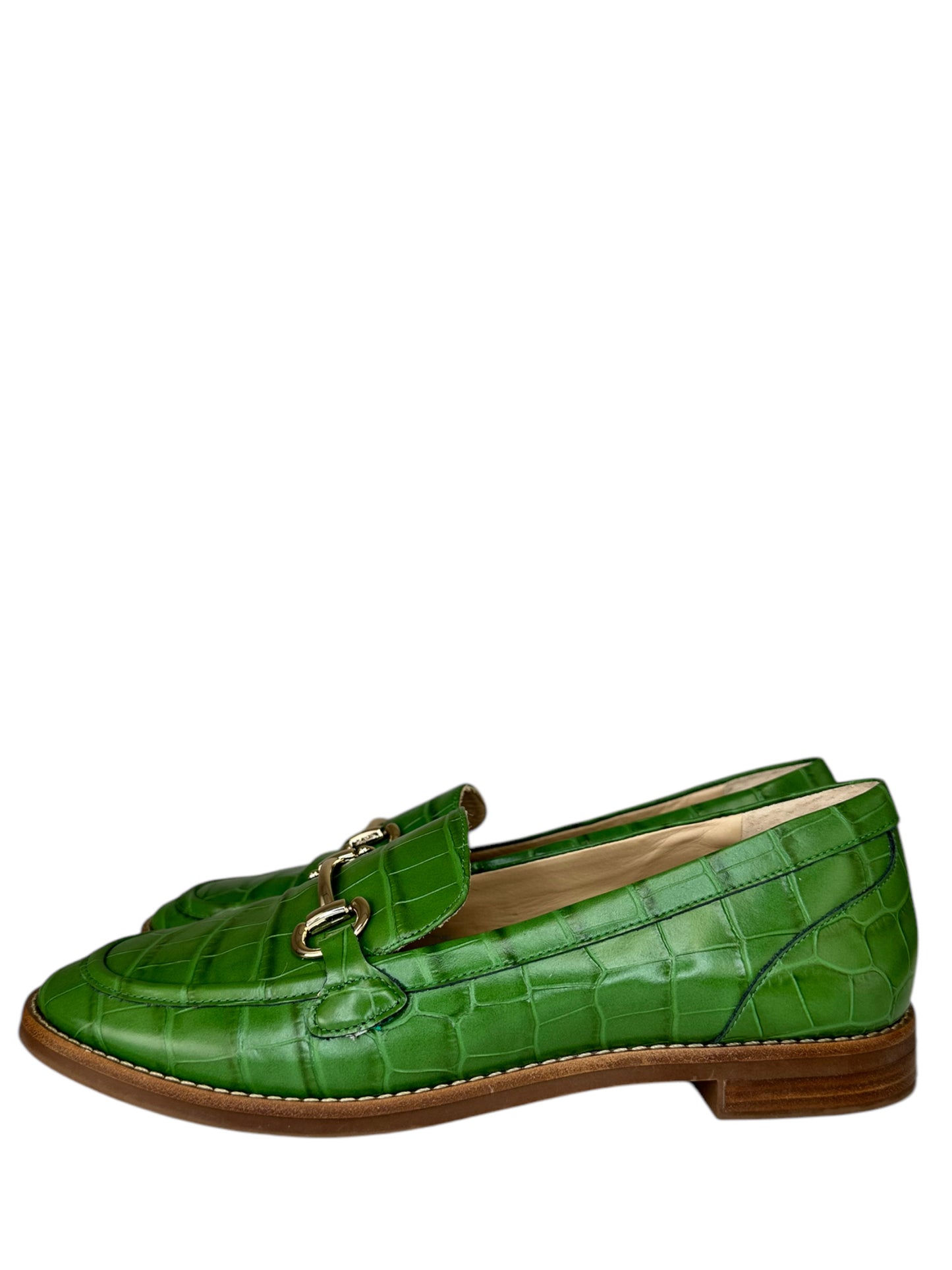 ANTONIO MELANI Green Croc Loafer Size 8.5